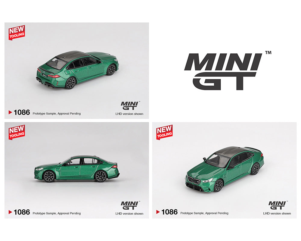 Preorder) Mini GT 1:64 BMW M5 (G90) Isle of Man – Green Metallic