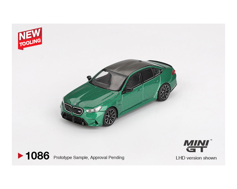 (Preorder) Mini GT 1:64 BMW M5 (G90) Isle of Man – Green Metallic