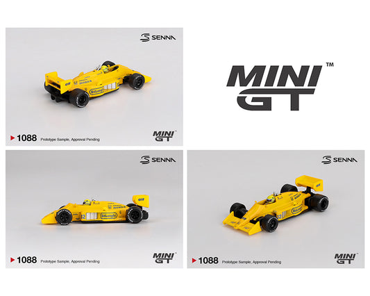 (Preorder) Mini GT 1:64 Lotus 99T #12 Ayrton Senna 1987 Monaco Grand Prix Winner – Limited Edition