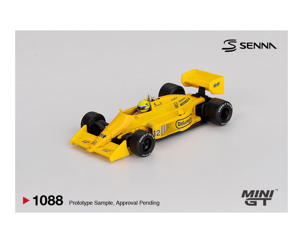 (Preorder) Mini GT 1:64 Lotus 99T #12 Ayrton Senna 1987 Monaco Grand Prix Winner – Limited Edition