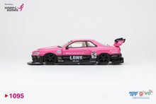 Load image into Gallery viewer, DiecastTalk X MiniGT Give 1/64 Nissan LB-ER34 Pink (PRE-SALE)