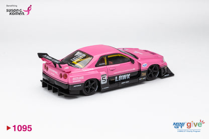 Bundle DiecastTalk Exclusive Pink Tacoma 3.0 + MiniGT Nissan LB-ER34 Pink (PRE-SALE)