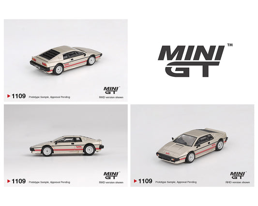 (Preorder) Mini GT 1:64 Lotus Esprit Turbo – Metallic Silver