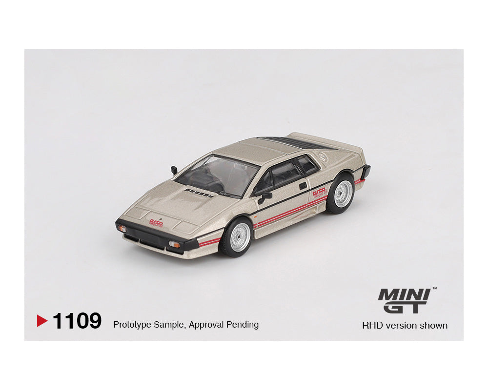 (Preorder) Mini GT 1:64 Lotus Esprit Turbo – Metallic Silver