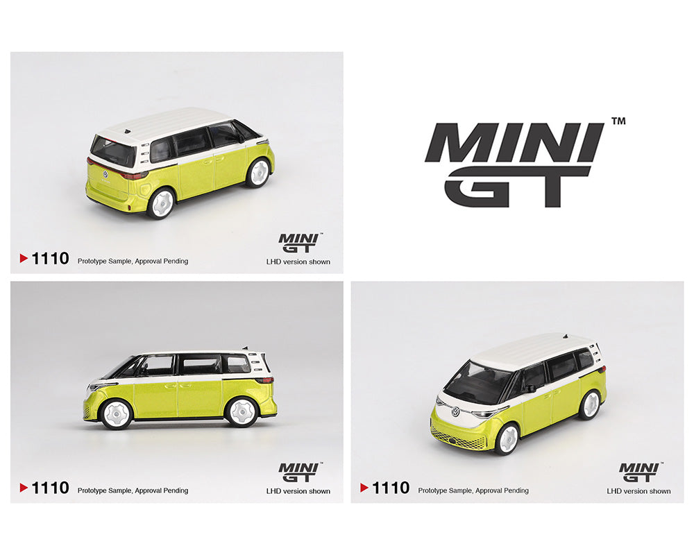 Mini GT 1:64 Volkswagen ID. Buzz – Candy White / Pomelo Yellow
