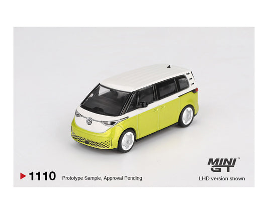 (Preorder) Mini GT 1:64 Volkswagen ID. Buzz – Candy White / Pomelo Yellow