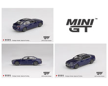 Load image into Gallery viewer, (Preorder) Mini GT 1:64 BMW i7 xDrive60 – Tanzanite Blue Metallic