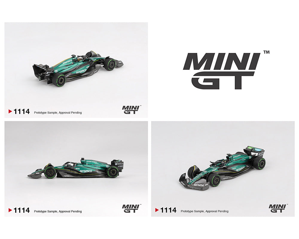 (Preorder) Mini GT 1:64 Aston Martin AMR24 #18 Lance Stroll 2024 F1 2024 Canadian GP