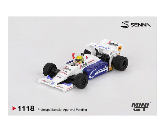 (Preorder) Mini GT 1:64 Toleman TG184 #19 Ayrton Senna 1984 Monaco Grand Prix 2nd Place- Limited Edition