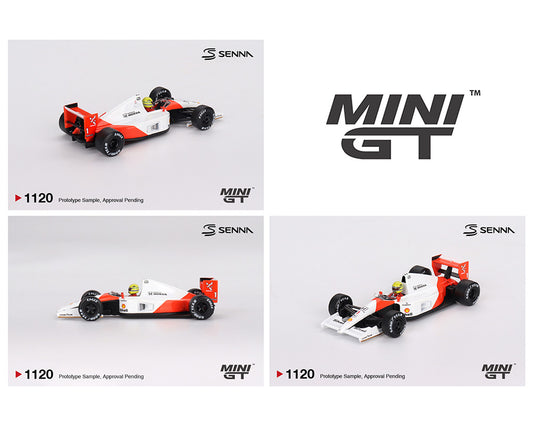 (Preorder) Mini GT 1:64 McLaren MP4/6 #1 Ayrton Senna 1991 Japanese Grand Prix 2nd Place- Limited Edition