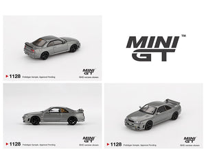 Mini GT 1:64 NISSAN Skyline GT-R Dark Metal Gray (NISMO BCNR33 CRS Version)