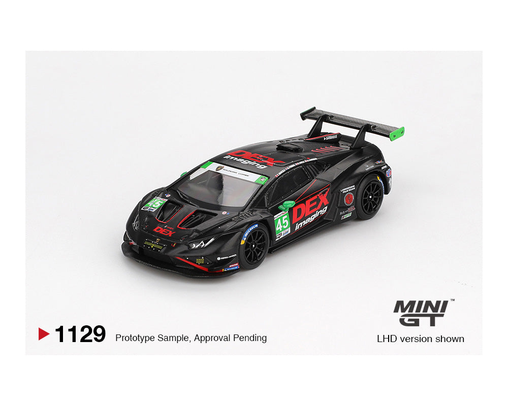 Mini GT 1:64 Lamborghini Huracán GT3 EVO2 #45 No.45 DEX Imaging 2024 IMSA Daytona 24 Hrs
