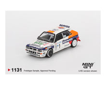 Load image into Gallery viewer, Mini GT 1:64 Lancia Delta HF Integrale Evoluzione #1 1993 Rallye Monte-Carlo