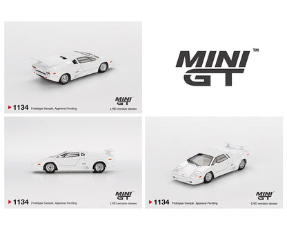 Mini GT 1:64 Lamborghini Countach 25th Anniversary – White
