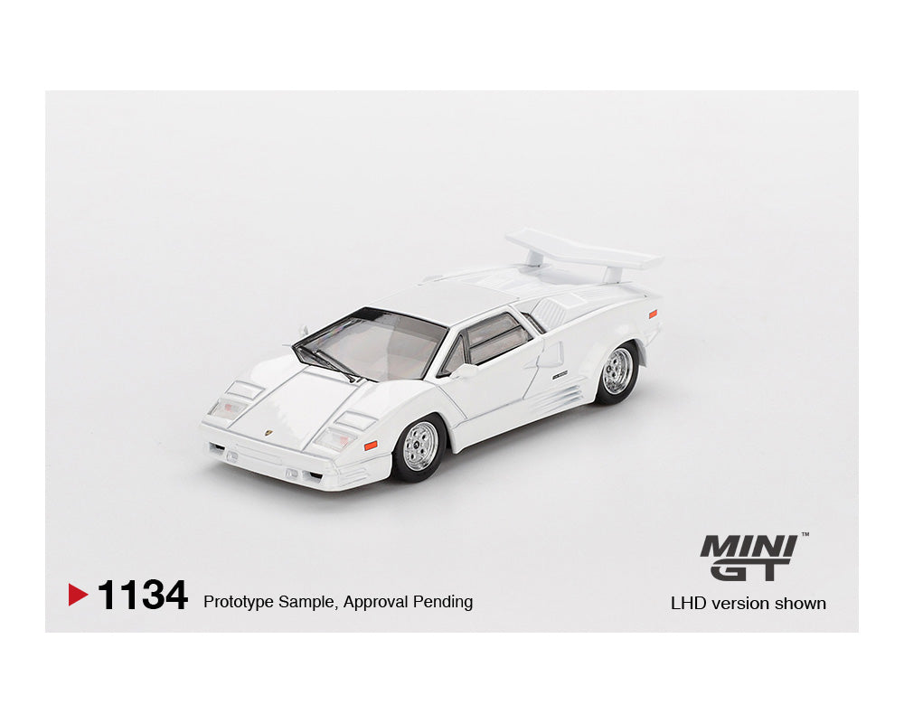 Mini GT 1:64 Lamborghini Countach 25th Anniversary – White