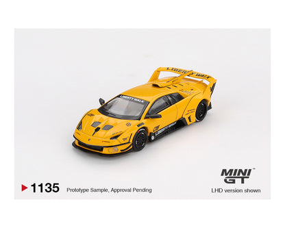Mini GT 1:64 LB-Silhouette WORKS MURCIELAGO GT Evo – Yellow