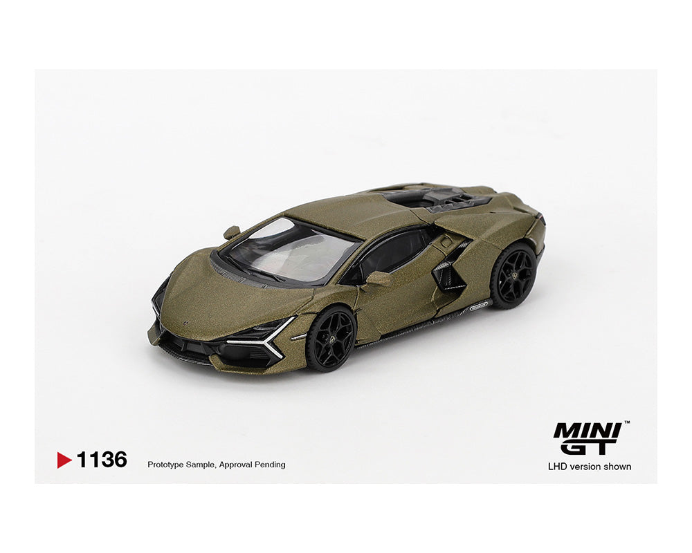 MINI GT エクスクルーシブモデル グリーン Mini GT 1:64 Lamborghini Revuelto – Verde Gea Matte Green
