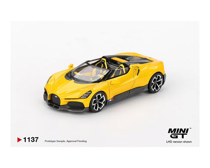 Mini GT 1:64 Bugatti W16 – Mistral Yellow