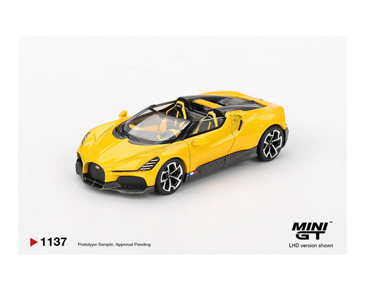 Mini GT 1:64 Bugatti W16 – Mistral Yellow