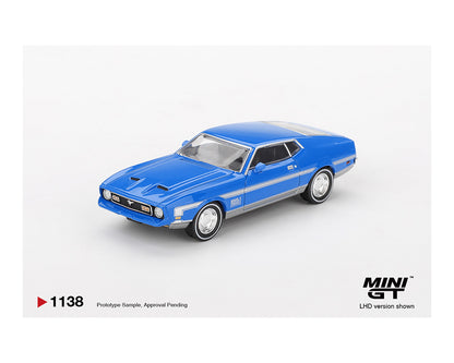 Mini GT 1:64 Ford Mustang Mach 1 – Grabber Blue