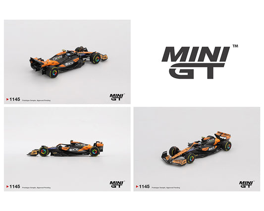 Mini GT 1:64 McLaren MCL38 #4 Lando Norris 2024 F1 2024 Hungarian GP 2nd Place – Black Orange