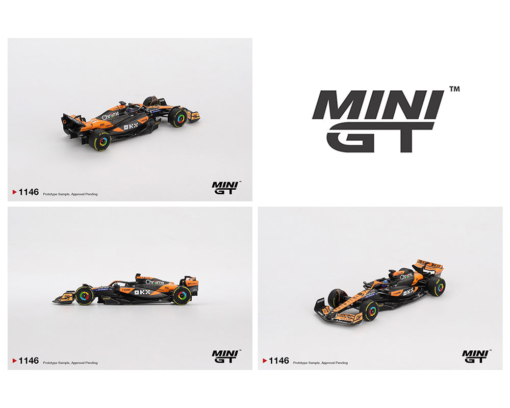 Mini GT 1:64 McLaren MCL38 #81 Oscar Piastri 2024 F1 2024 Hungarian GP Winner – Black Orange
