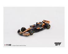 Load image into Gallery viewer, Mini GT 1:64 McLaren MCL38 #81 Oscar Piastri 2024 F1 2024 Hungarian GP Winner – Black Orange