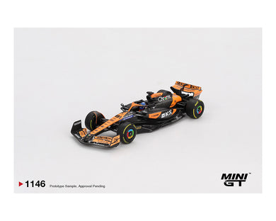 Mini GT 1:64 McLaren MCL38 #81 Oscar Piastri 2024 F1 2024 Hungarian GP Winner – Black Orange