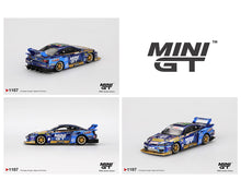 Load image into Gallery viewer, Mini GT 1:64 Nissan LB-Super Silhouette S15 SILVIA #555 Team MINI GT Liberty Walk 2025 Formula Drift – Chrome Blue