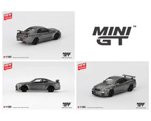 Load image into Gallery viewer, Mini GT 1:64 Nissan Skyline GT-R Dark Metal Gray (NISMO BNR34 CRS Version)