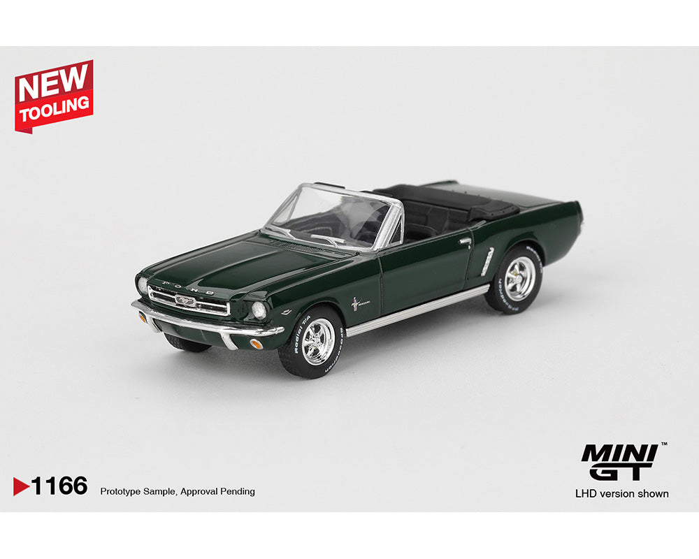 Mini GT 1:64 Ford Mustang Convertible 1964 – Highland Green