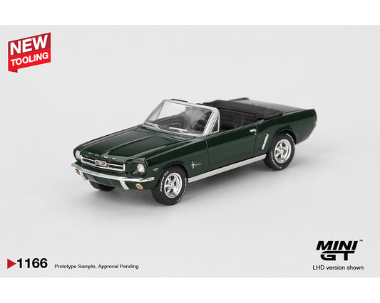 Mini GT 1:64 Ford Mustang Convertible 1964 – Highland Green