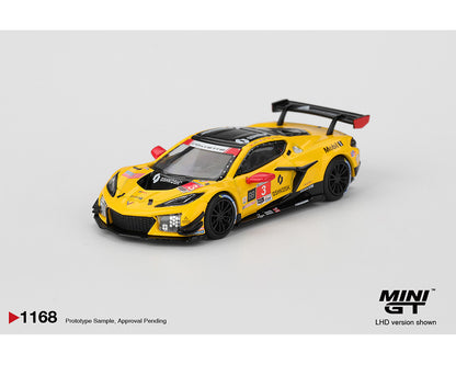 Mini GT 1:64 Chevrolet Corvette Z06 GT3.R #3 Corvette Racing by Pratt Miller Motorsports 2025 IMSA Daytona 24 Hrs