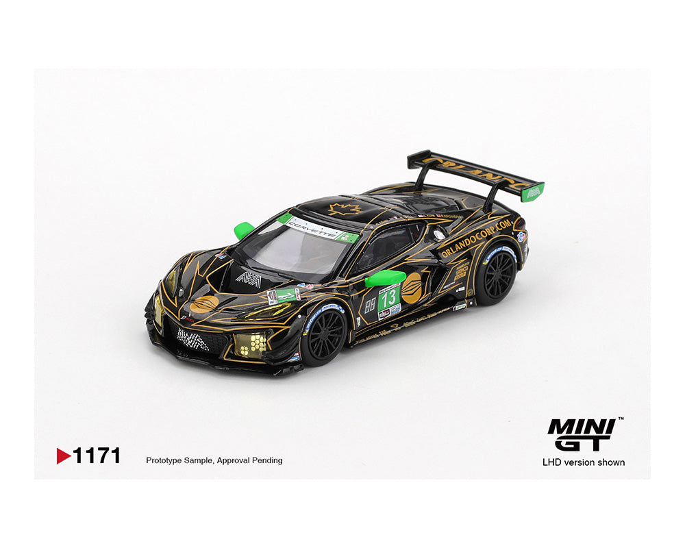 Mini GT 1:64 Chevrolet Corvette Z06 GT3.R #13 AWA 2025 IMSA Daytona 24 Hrs