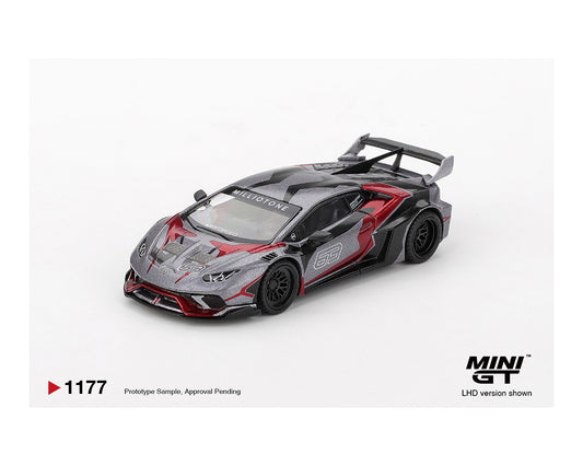 Mini GT 1:64 LB★WORKS Lamborghini Huracán GT RONIN – Grey