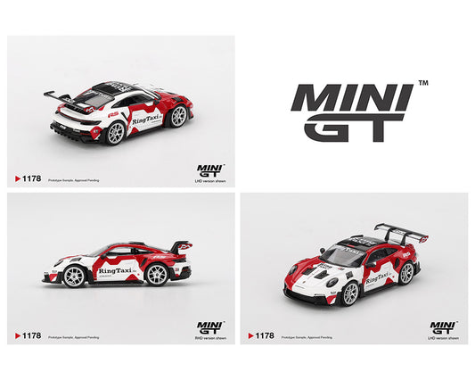 Mini GT 1:64 Porsche 911(992) GT3 RS Weissach RingTaxi.com