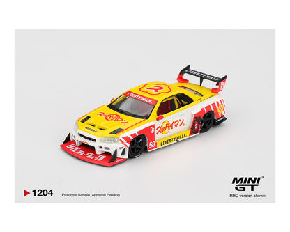 Mini GT 1:64 Nissan LB-ER34 Super Silhouette SKYLINE Suppaiman Okinawa