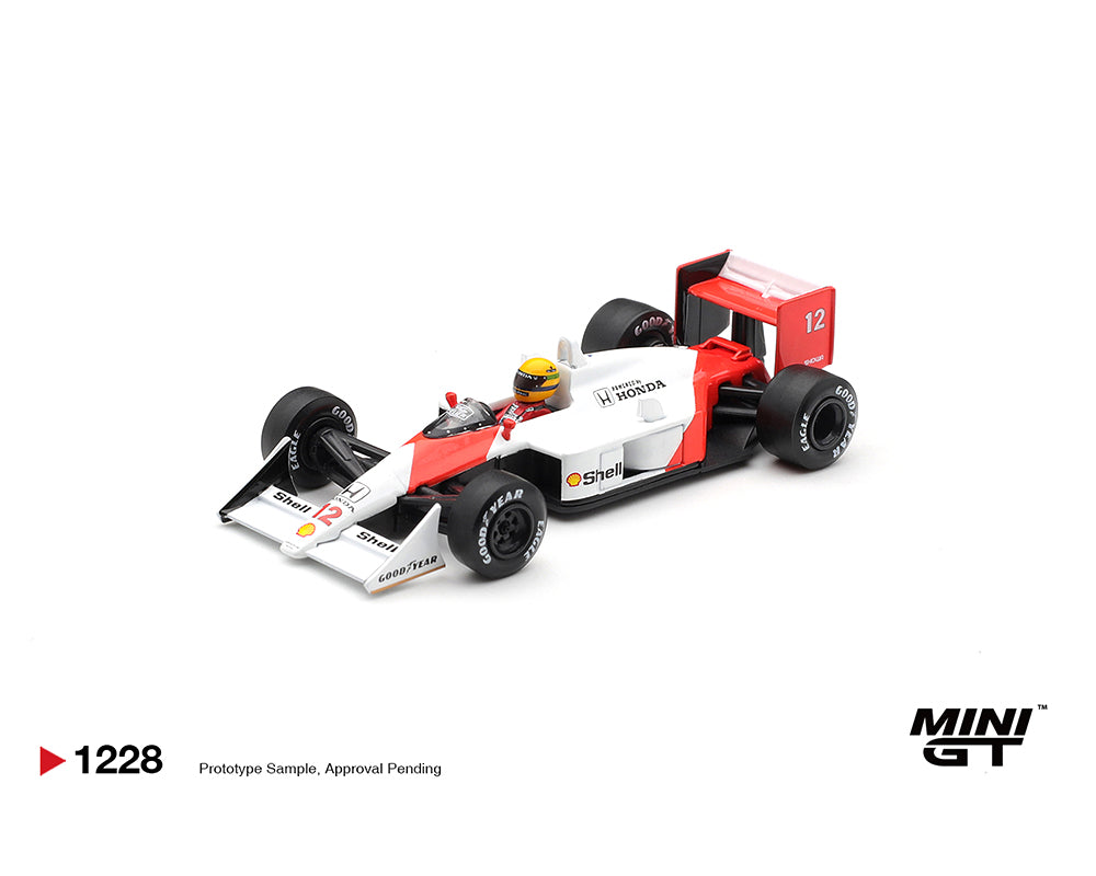 Mini GT 1:64 McLaren MP4/4 #12 Ayrton Senna 1988 Canadian Grand Prix Winner – Limited Edition