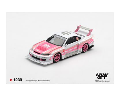 Mini GT 1:64 Nissan Silvia (S15) LB-Super Silhouette AMOCULTURE – Limited Edition