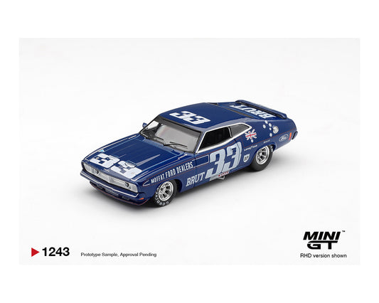 Mini GT 1:64 Ford XB Falcon GT- #33, Allan Moffat / Dieter Glemser – 1974 Bathurst 1000 – Australia Exclusive