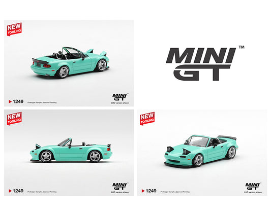 Mini GT 1:64 Mazda MX-5 (NA) Pandem – Mint Green