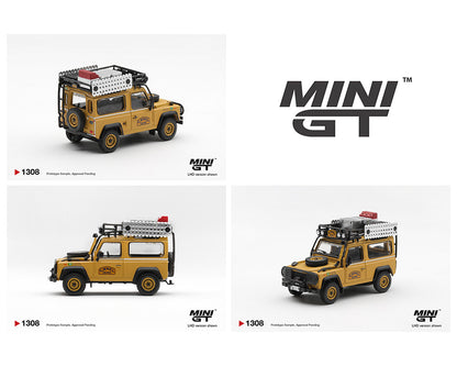 Mini GT 1:64 Land Rover Defender 90 1985 Camel Trophy Borneo Team Brazil
