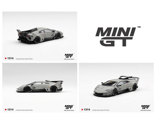 Mini GT 1:64 Lamborghini LB-Silhouette WORKS MURCIELAGO GT Evo Fighter – Grey – Limited Edition