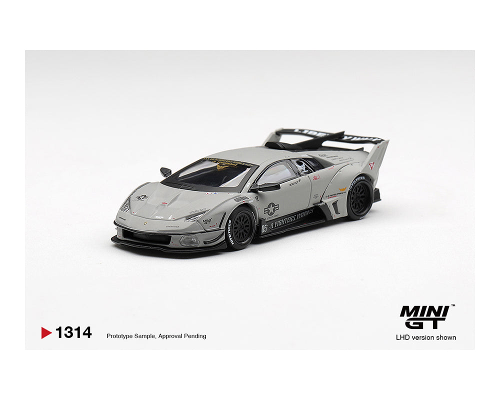 Mini GT 1:64 Lamborghini LB-Silhouette WORKS MURCIELAGO GT Evo Fighter – Grey – Limited Edition