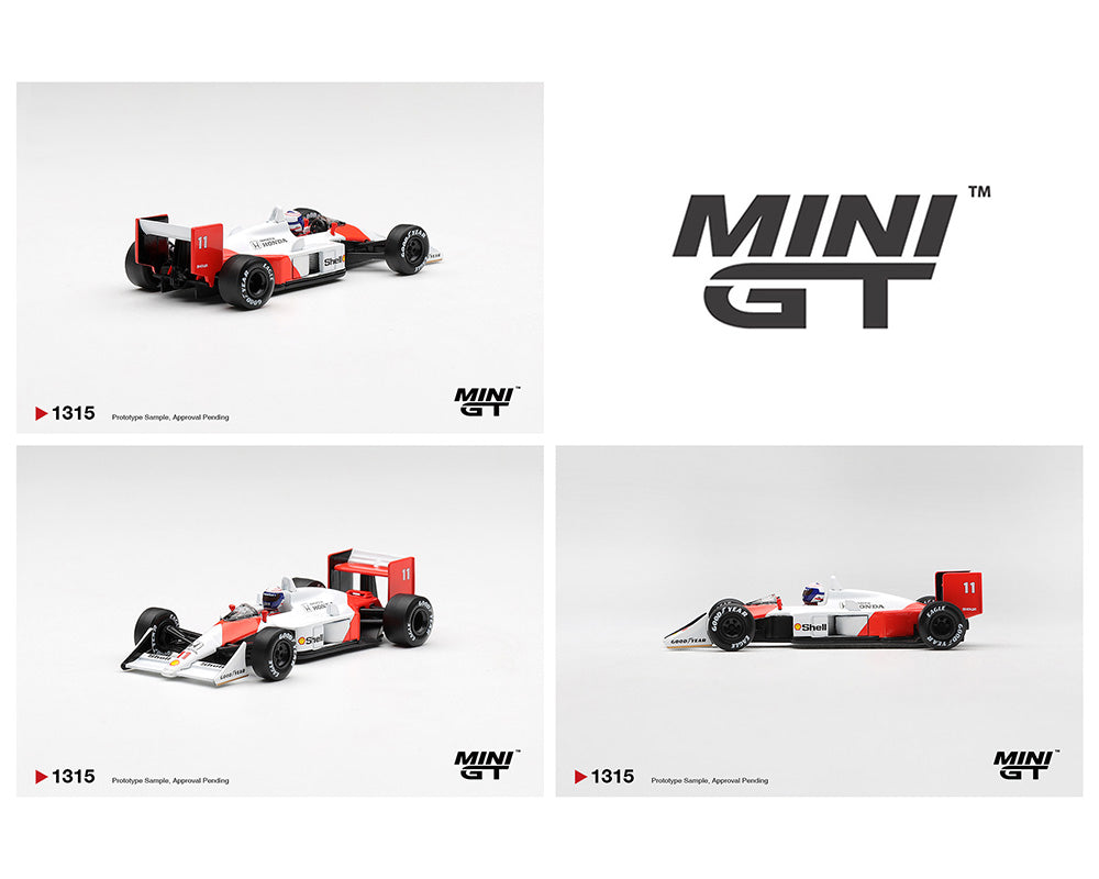 Mini GT 1:64 McLaren MP4/4 #11 Alain Prost 1988 Canadian Grand Prix 2nd Place- Limited Edition