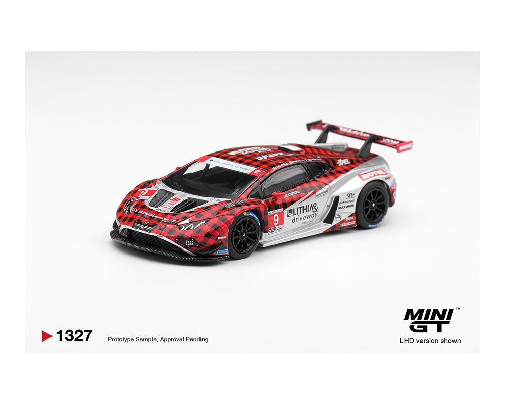 Mini GT 1:64 Lamborghini Huracan GT3 EVO2 #9 Pfaff Motorsports 2025 IMSA WeatherTech GTD Pro – Limited Edition