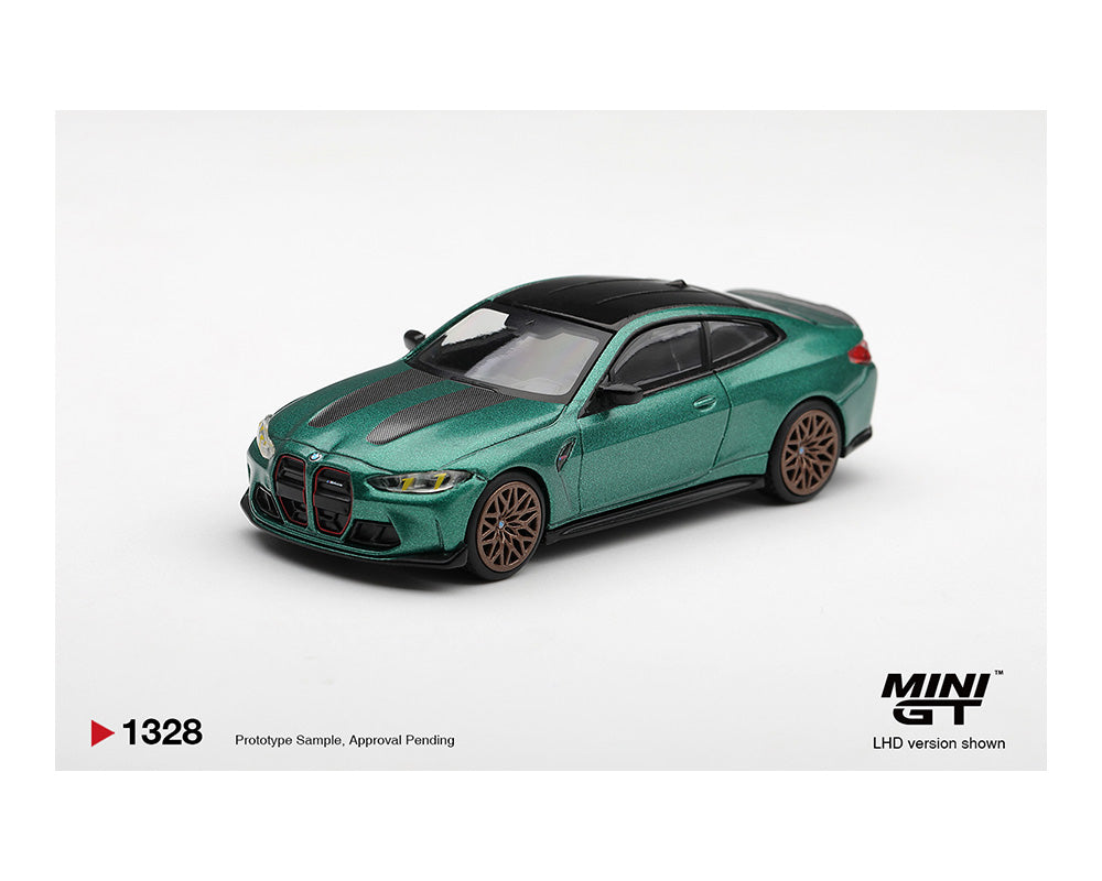 Mini GT 1:64 BMW M4 CS Frozen Isle of Man Green Metallic – Limited Edition