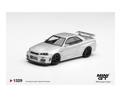 Mini GT 1:64 Nissan NISMO R34GT-R Z-tune Z-Tune Silver – Limited Edition