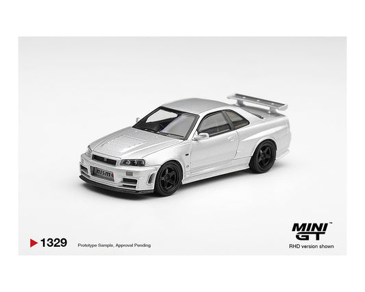 Mini GT 1:64 Nissan NISMO R34GT-R Z-tune Z-Tune Silver – Limited Edition