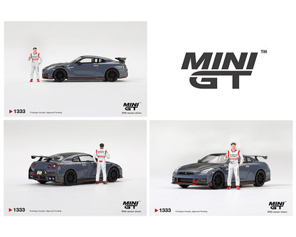 Mini GT 1:64 Nissan GT-R Nismo 2024 Tsukuba Production Car Lap Record W / Matsuda Figure Tsugio Matsuda Collection – Limited Editrion